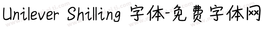 Unilever Shilling 字体字体转换
